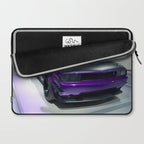 Purple Challenger Hellcat Demon color photograph / photography / poster Laptop Sleeve Gallery Image 2