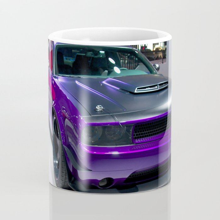 Purple Challenger Hellcat Demon color photograph / photography / poster Coffee Mug Gallery Image 4