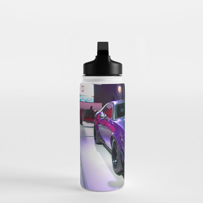 Purple Challenger Hellcat Demon color photograph / photography / poster Water Bottle Gallery Image 3