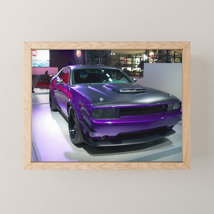 Purple Challenger Hellcat Demon color photograph / photography / poster Mini Art Print Gallery Image 1