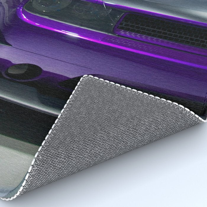 Purple Challenger Hellcat Demon color photograph / photography / poster Rug Gallery Image 4