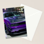 Purple Challenger Hellcat Demon color photograph / photography / poster Stationery Card Gallery Image 2