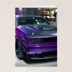 Purple Challenger Hellcat Demon color photograph / photography / poster Stationery Card Gallery Image 2