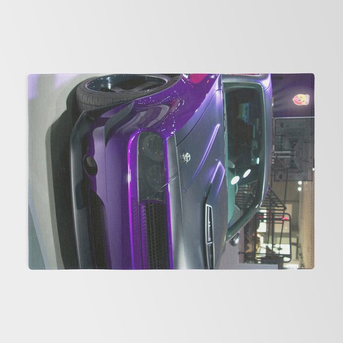 Purple Challenger Hellcat Demon color photograph / photography / poster Rug Gallery Image 2