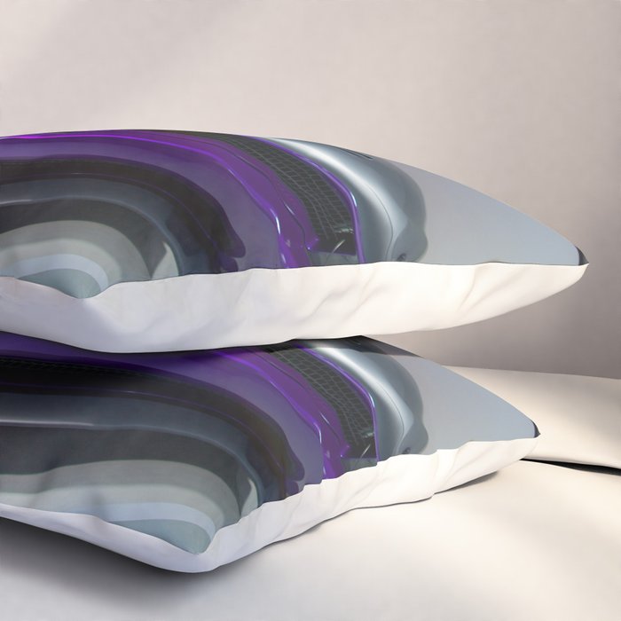 Purple Challenger Hellcat Demon color photograph / photography / poster Pillow Sham Gallery Image 3