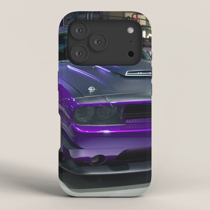 Purple Challenger Hellcat Demon color photograph / photography / poster iPhone Case Gallery Image 3