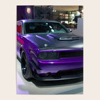 Purple Challenger Hellcat Demon color photograph / photography / poster Poster Gallery Image 4