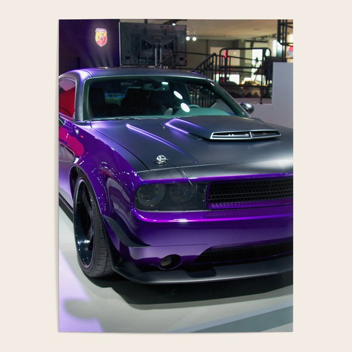 Purple Challenger Hellcat Demon color photograph / photography / poster Poster Gallery Image 4