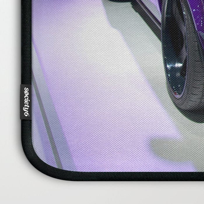 Purple Challenger Hellcat Demon color photograph / photography / poster Laptop Sleeve Gallery Image 3