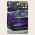 Purple Challenger Hellcat Demon color photograph / photography / poster Cutting Board Gallery Image 1
