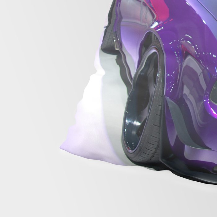 Purple Challenger Hellcat Demon color photograph / photography / poster Pillow Sham Gallery Image 4