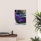 Purple Challenger Hellcat Demon color photograph / photography / poster Poster Gallery Image 2