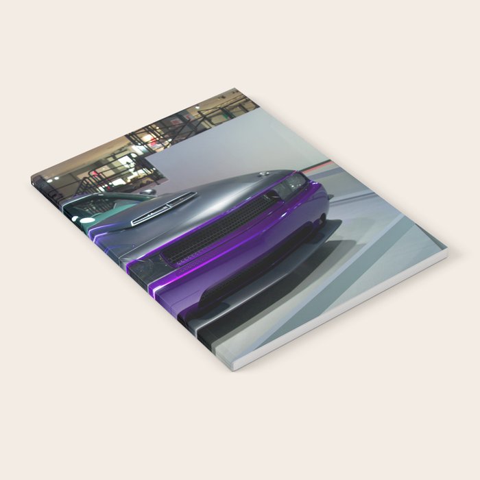 Purple Challenger Hellcat Demon color photograph / photography / poster Notebook Gallery Image 1