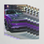 Purple Challenger Hellcat Demon color photograph / photography / poster Wrapping Paper Gallery Image 3