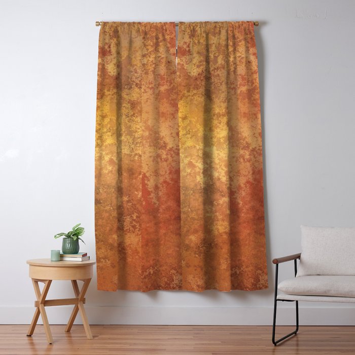 Rusted Copper and Gold Window Curtain Gallery Image 5