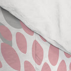 Festive, Floral Prints, Pink, Gray, White Comforter Gallery Image 4
