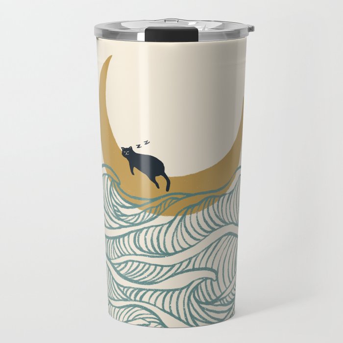 Good Night Meow 1 Travel Mug Gallery Image 1