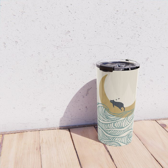 Good Night Meow 1 Travel Mug Gallery Image 4