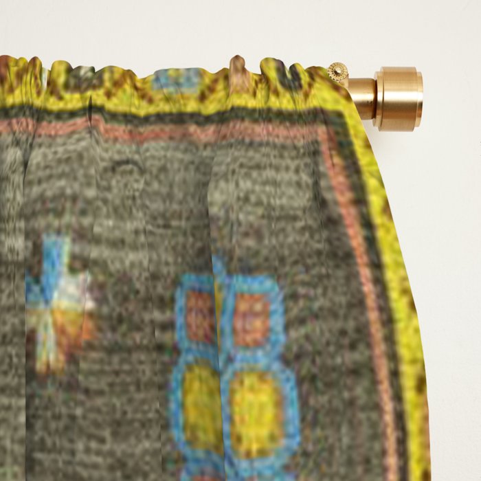 Moroccan Berber Geometric Rug Pattern Window Curtain Gallery Image 2