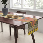 Moroccan Berber Geometric Rug Pattern Table Runner Gallery Image 2