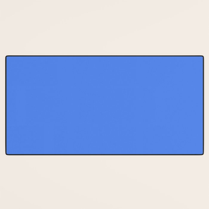 Azure Blue Solid Color Desk Mat Gallery Image 3