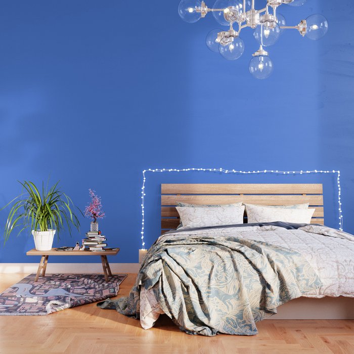 Azure Blue Solid Color Wallpaper Gallery Image 3