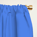 Azure Blue Solid Color Window Curtain Gallery Image 2