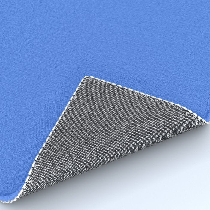 Azure Blue Solid Color Rug Gallery Image 4