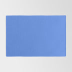 Azure Blue Solid Color Rug Gallery Image 2
