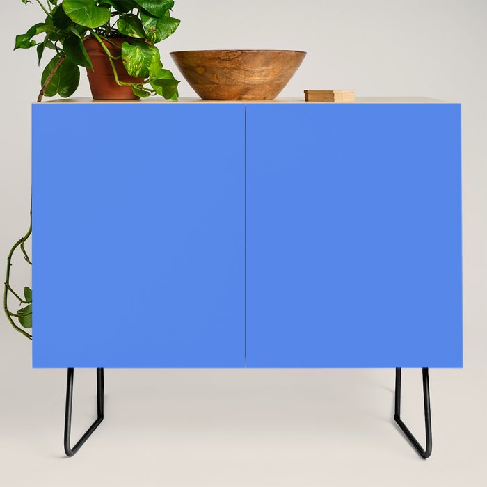 Azure Blue Solid Color Credenza Gallery Image 2