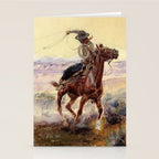 âOn the Pondâ by Charles M Russell Stationery Card Gallery Image 2