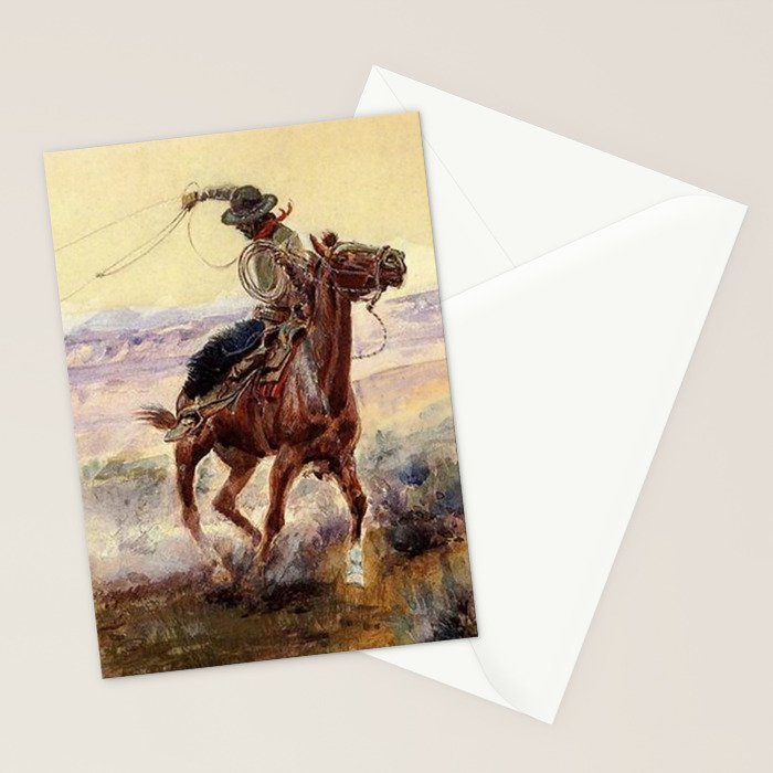 âOn the Pondâ by Charles M Russell Stationery Card Gallery Image 2