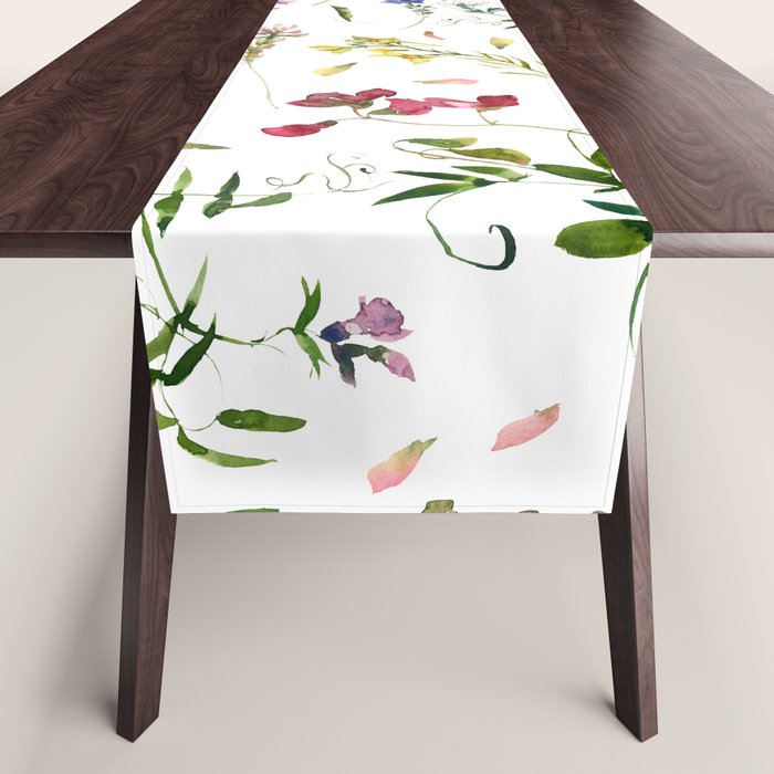 Scandinavian Midsummer Wildflowers Meadow  Table Runner Gallery Image 1