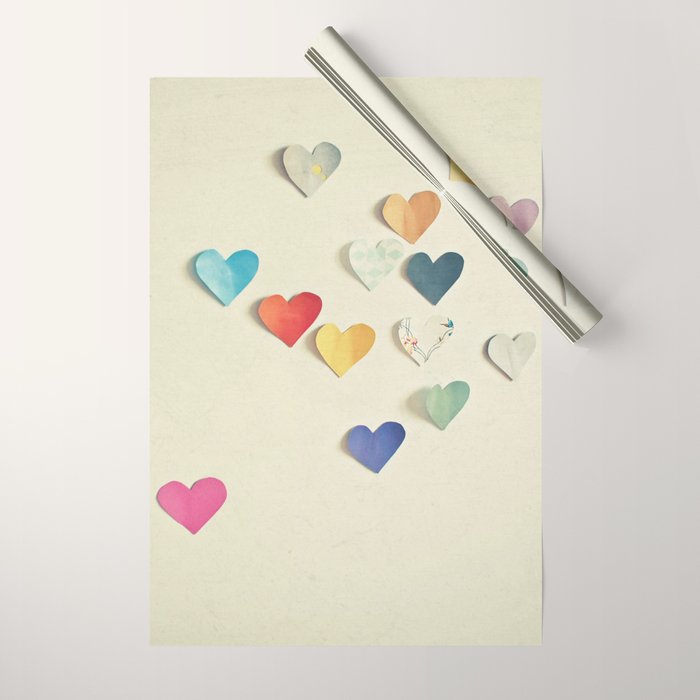 Paper Hearts Wrapping Paper Gallery Image 1