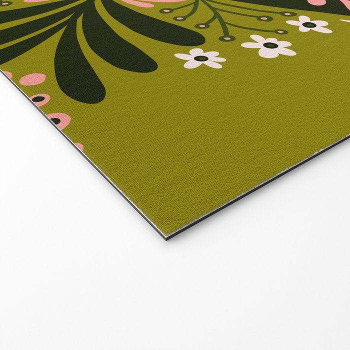Sprouting Mandala - Sage & Pink Welcome Mat Gallery Image 2