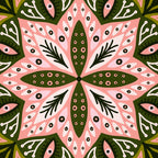 Sprouting Mandala - Sage & Pink Coffee Mug Gallery Image 2