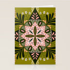 Sprouting Mandala - Sage & Pink Stationery Card Gallery Image 2
