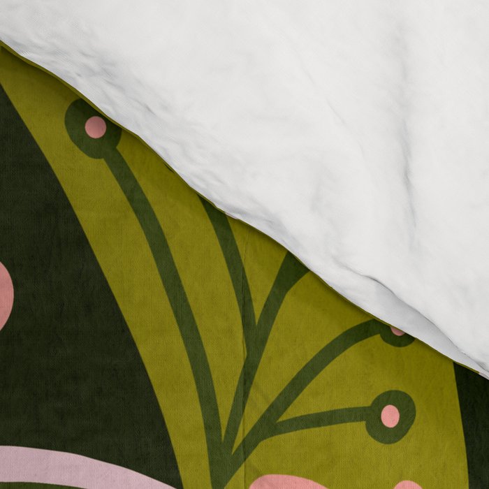 Sprouting Mandala - Sage & Pink Comforter Gallery Image 4