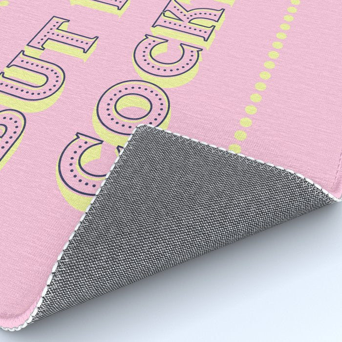 Pastel Pink Party Cocktails Rug Gallery Image 4