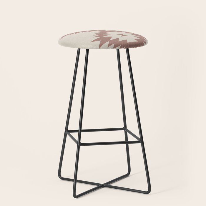 Southwestern Minimalism - Neutral Rose Beige Stool Gallery Image 1