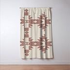 Southwestern Minimalism - Neutral Rose Beige Window Curtain Gallery Image 3