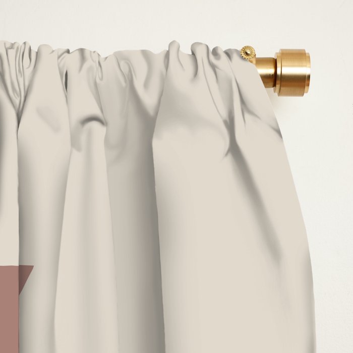 Southwestern Minimalism - Neutral Rose Beige Window Curtain Gallery Image 2