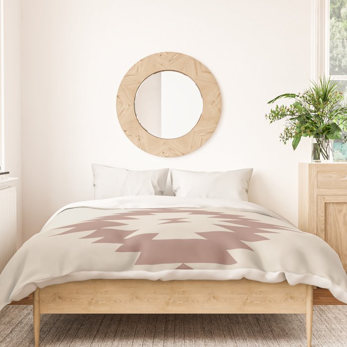 Southwestern Minimalism - Neutral Rose Beige Duvet Cover Gallery Image 3