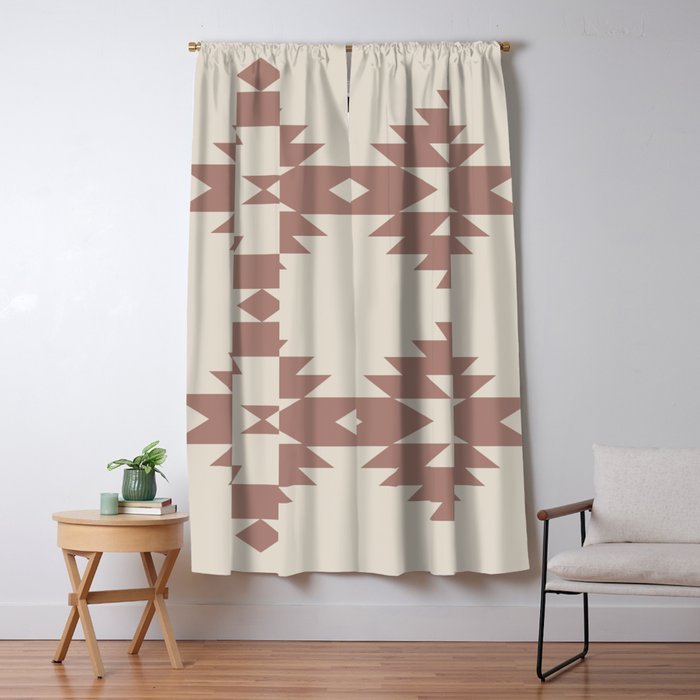 Southwestern Minimalism - Neutral Rose Beige Window Curtain Gallery Image 1