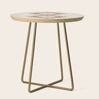 Southwestern Minimalism - Neutral Rose Beige Side Table Gallery Image 1