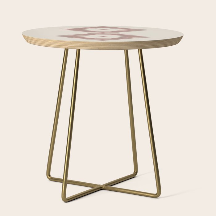 Southwestern Minimalism - Neutral Rose Beige Side Table Gallery Image 1