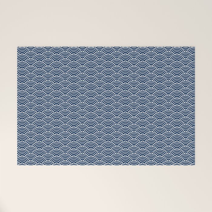 Seigaiha // Japanese Collection Welcome Mat Gallery Image 1