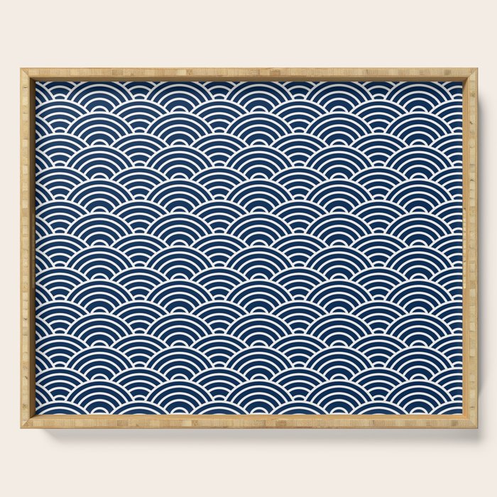 Seigaiha // Japanese Collection Serving Tray Gallery Image 1