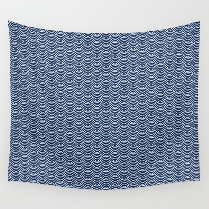 Seigaiha // Japanese Collection Wall Tapestry Gallery Image 4
