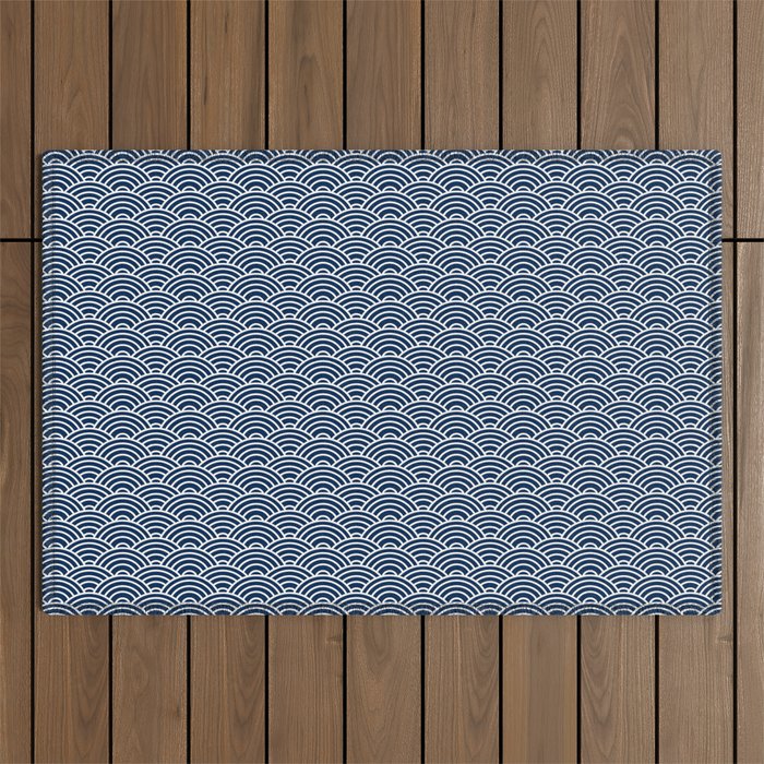Seigaiha // Japanese Collection Outdoor Rug Gallery Image 1